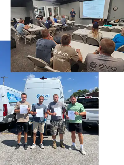 Evopool Services Team on Training